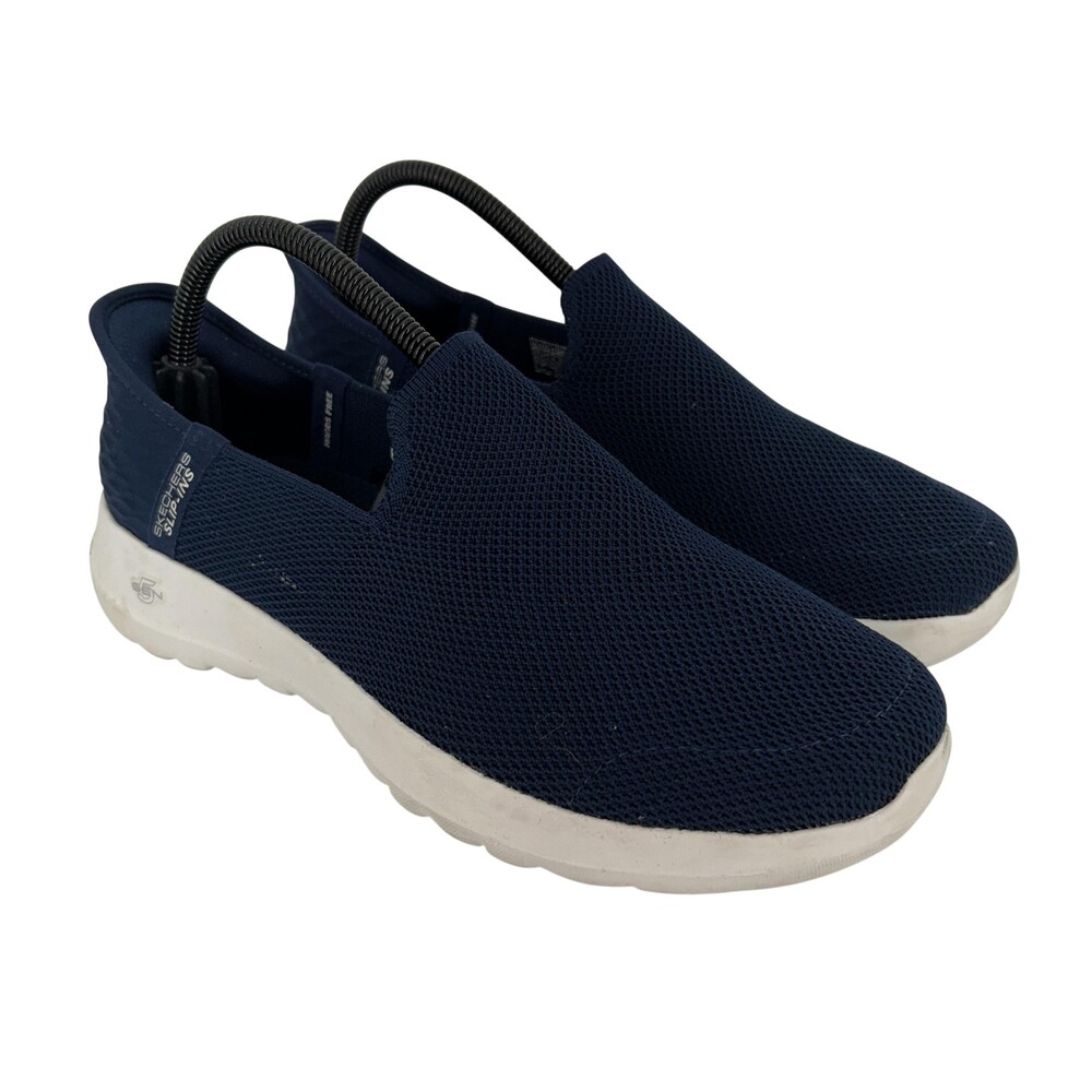 Skechers Slip-ins Stretch Fit Shoes Womens Size 8.5 Blue Mesh Sneakers SN 124641